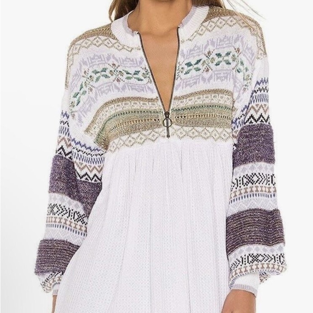 ❄️ Free People winter wonderland waffle sweater